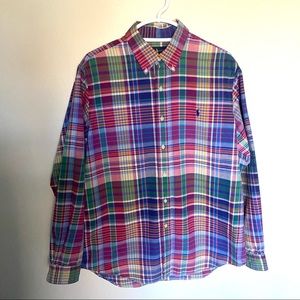 Ralph Lauren long sleeve button down plaid